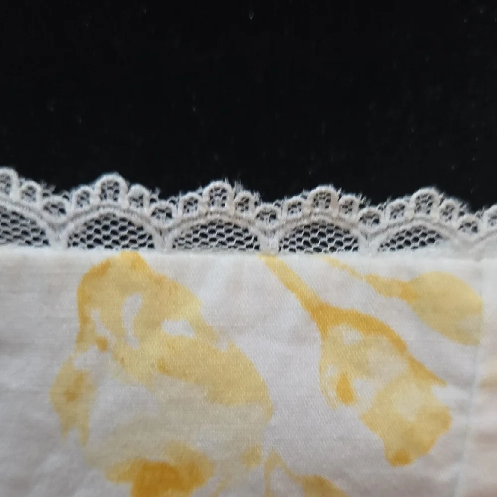 Wayf Yellow and White Floral Midi Dress - Picture 5 of 5